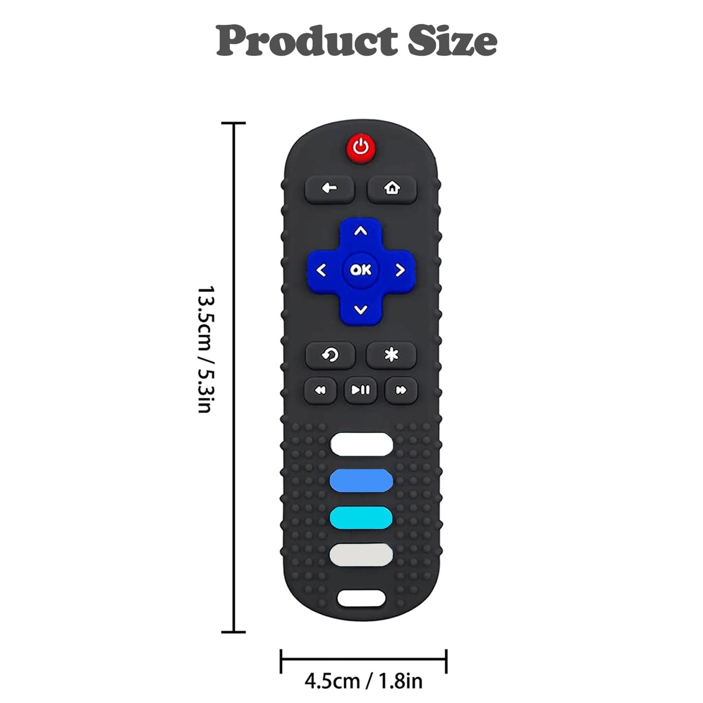 Silicone Baby Teething Toys, Teething Toys for Babies 3 6 18 24 Months, Baby Silicone Chew Toys,Remote Control Shape Teething Toys,BPA Free (Purple)