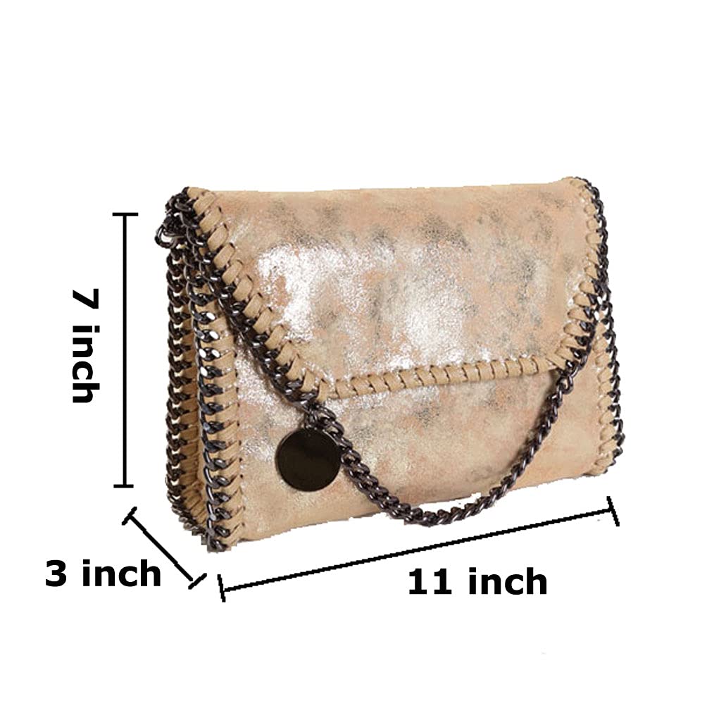 Beatfull Designer Chain Shoulder Purse for Women Soft Leather Quilted Clucth Fashion Message Crossbody bag