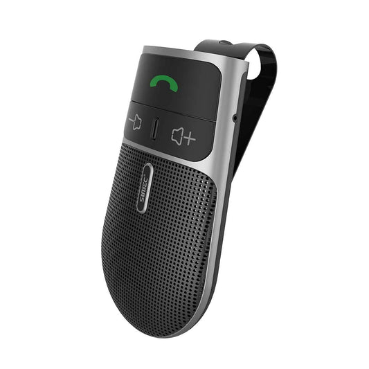 Bluetooth Phone Speaker for Car, SUNITEC Hands Free Bluetooth Car Speaker for Cell Phone, Support Siri Google Voice Assistant, AUTO Power ON Off, Speakerphone with Visor Clip