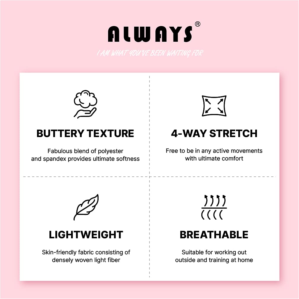 ALWAYS Booty Shorts for Women - Sexy Cute Soft Yoga Dance Dolphin Shorts Black White XS