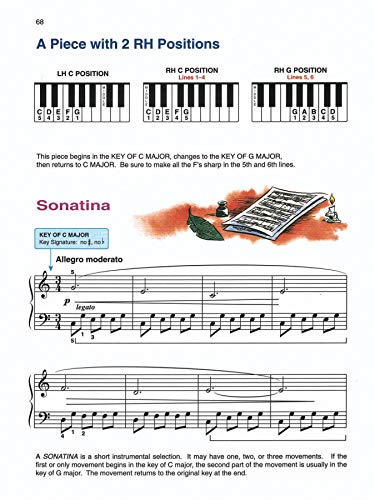 Piano Lesson Book: Complete Level 1, for the Later Beginner