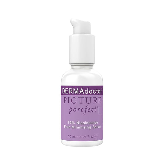 DERMAdoctor Pore Minimizer Niacinamide Serum for Face | Vitamin B3 Niacinamide Oil Control Pore Minimizer for Visible pores, Blackheads, Uneven Skin Tone, Redness, Oily Skin - Dermatologist Formulated