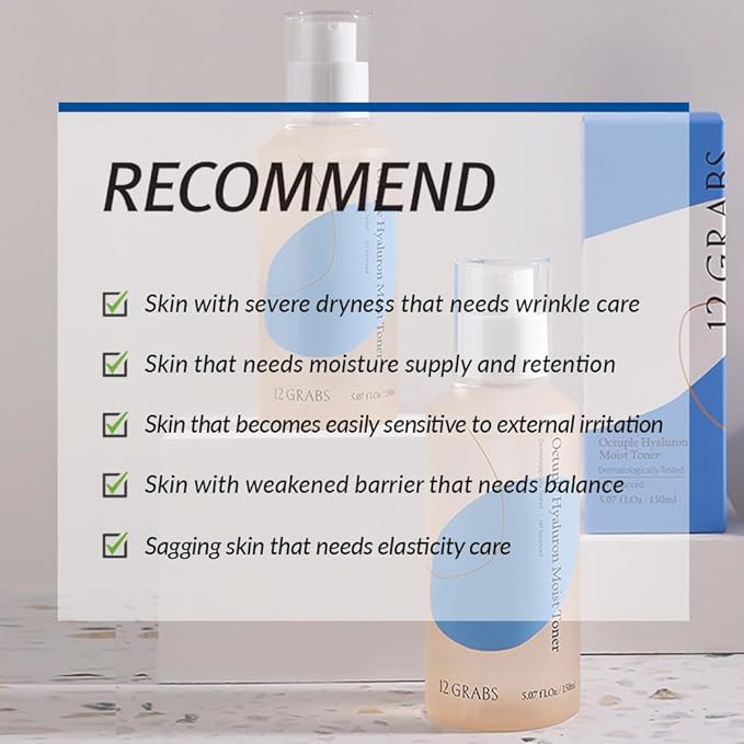 Shift4 Octuple Hyaluron Moist Toner ┃ 8 Layer Low Molecular Hyaluronic Acid ┃ Korean Bamboo Water ┃ Hydrating Toner for Dry and Sensitive Skin ┃ pH Balanced 150ml