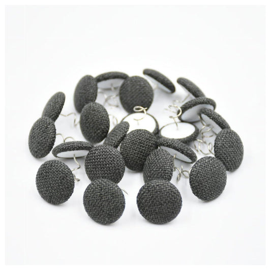 24 PCS Upholstery Pins Twist - Upholstery Pins for Slipcovers - Upholstery Twist Pins, Bed Skirt Pins - Upholstery Tacks Twist Pins for Sofa, Upholstery, Armrest Covers, Bed Skirts (Dark Grey)