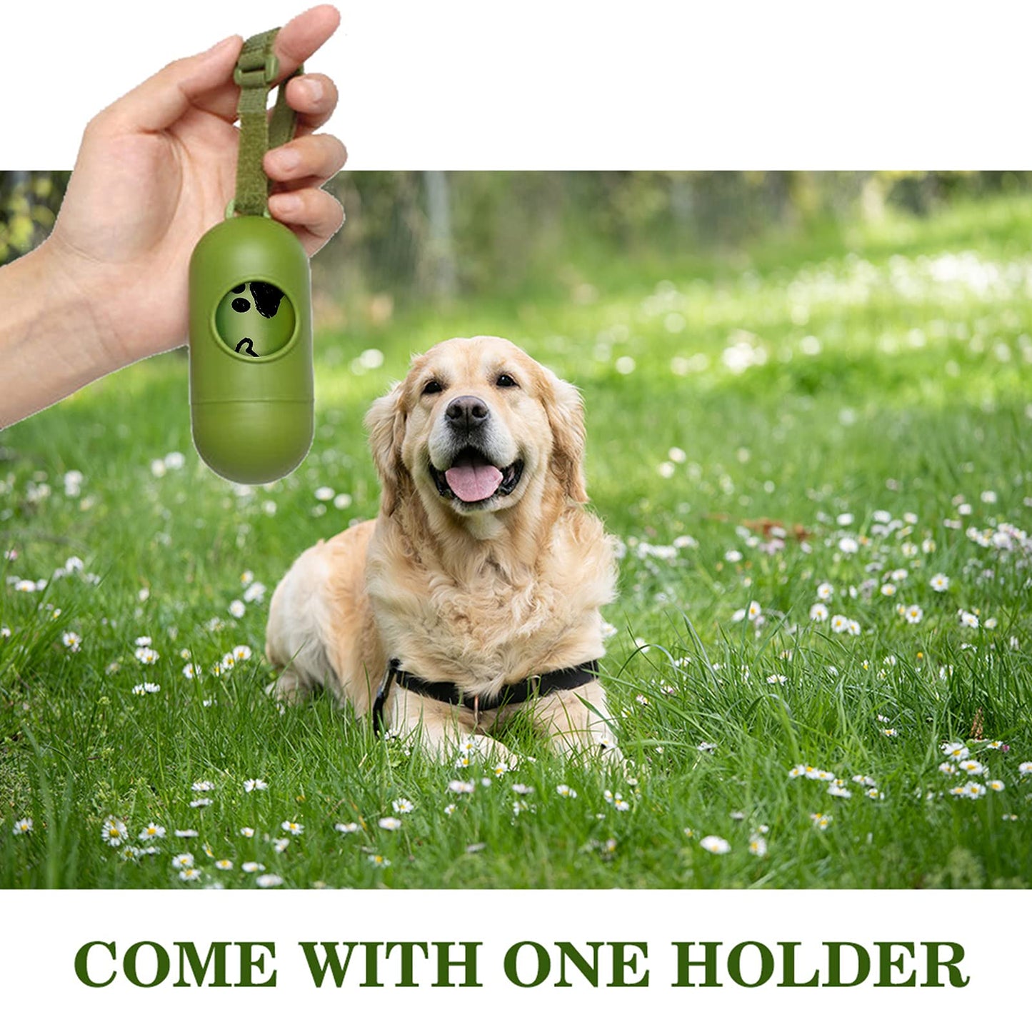 Yingdelai Dog Poop Bag, 540 Counts Biodegradable Dog Waste Bags with 1 Dispenser, Eco-Friendly Leak-Proof Pet Poop Bags for Doggy | Scented