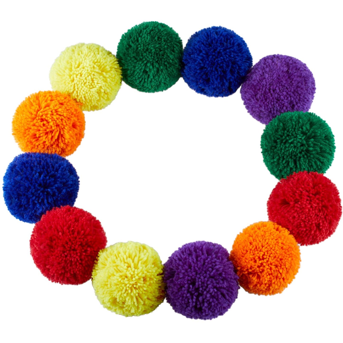 FLYIO 12-Pack Soft Fleece Balls Large 4-inch Dodgeball Playground Balls, Rainbow Pack Size for Dodge Ball, Handball, Camps and Schools Blue,Green,Orange,Purple,Red