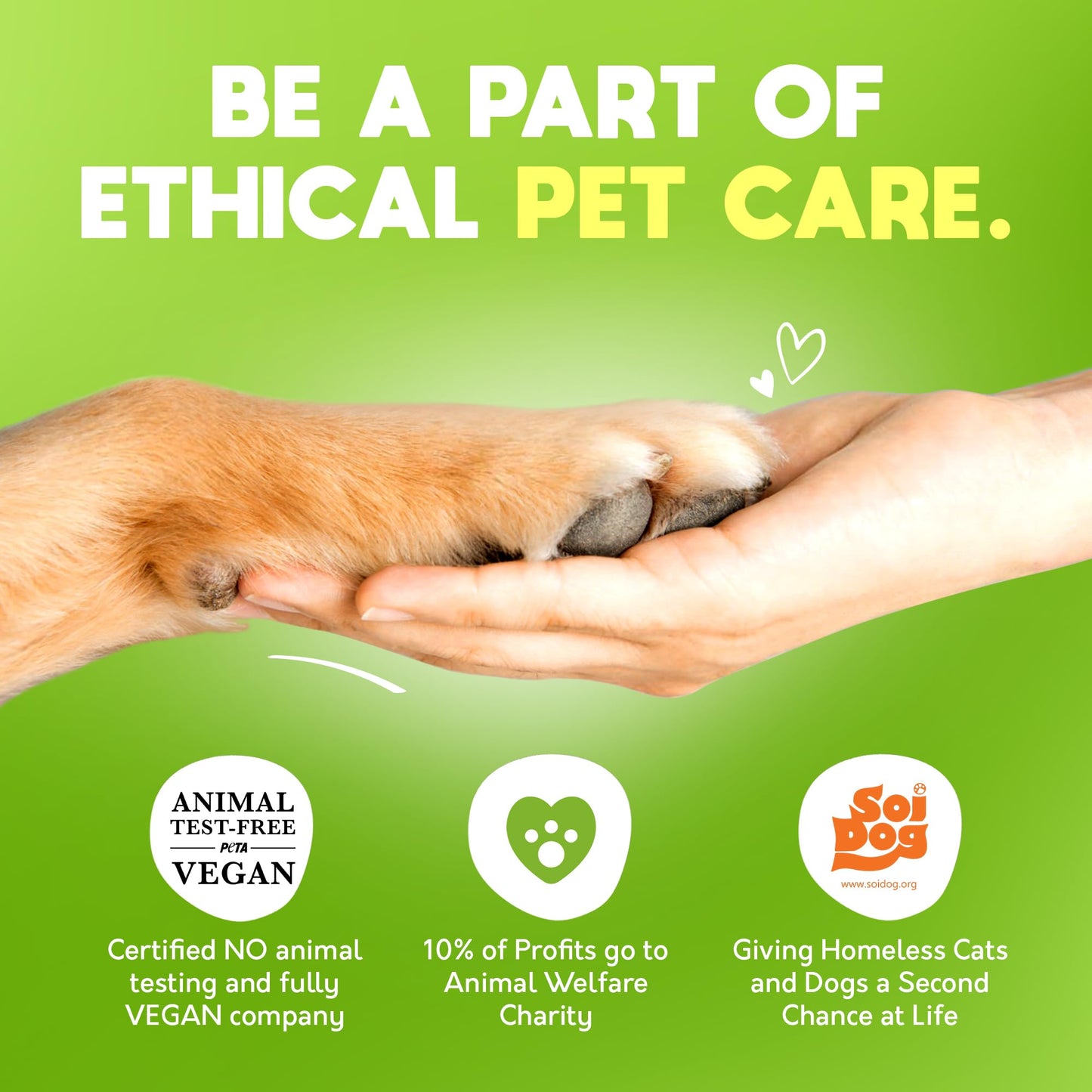 Lick-Safe Pet Wipes for Dogs & Cats - Vet-Approved & Hypoallergenic - Cleans Mud, Odors & Dander - Feline & Dog Wipes for Paws, Face & Butt - Earth-Friendly & Unscented Cat Cleaning - Pack of 100