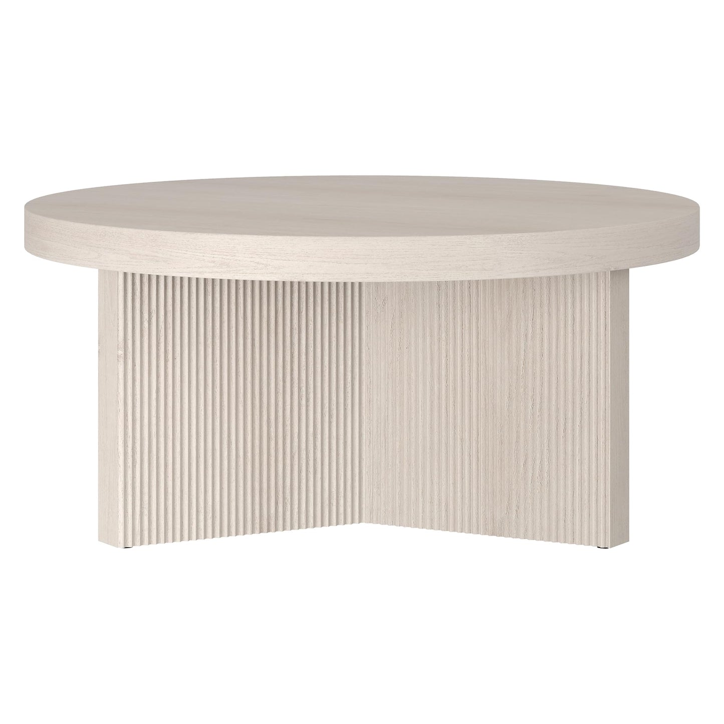 Henn&Hart Holm Coffee Table, 32" Wide, White
