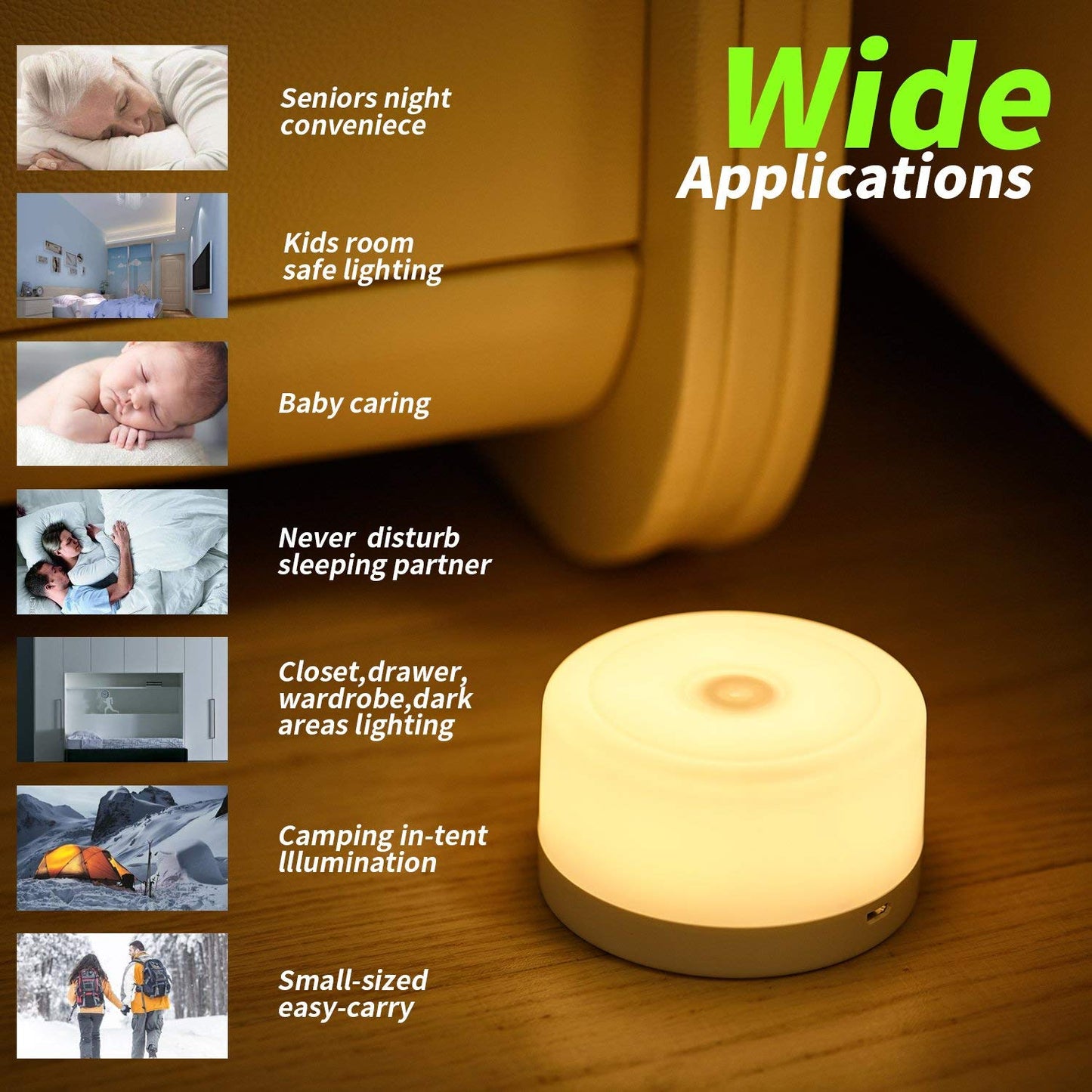 FC-Fancier Dimmable Light,Touch Sensor Bedside Lamp, Kids Children Adult Nightlight,Bedroom Living Room Baby Nursery Night Light