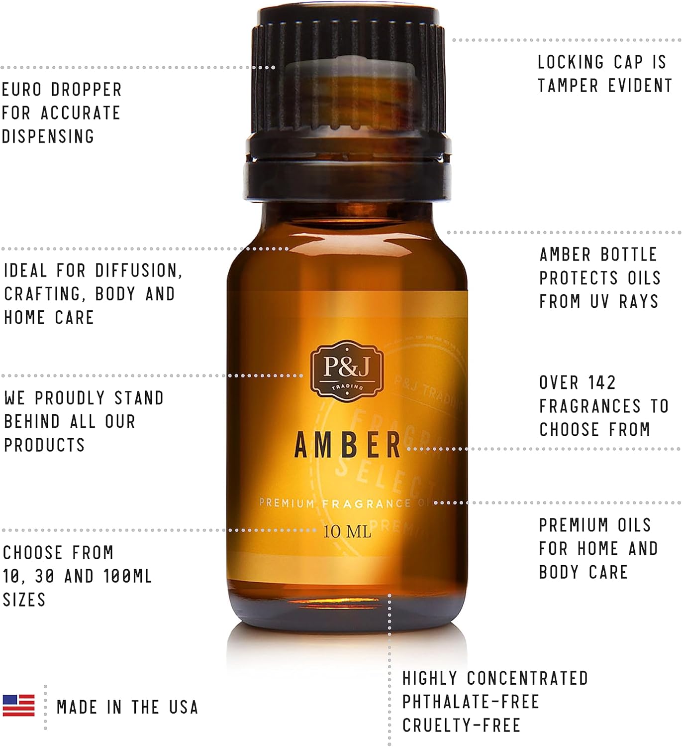P&J Trading - Leather Scented Oil 100ml - Fragrance Oil for Candle Making, Soap Making, Diffuser Oil