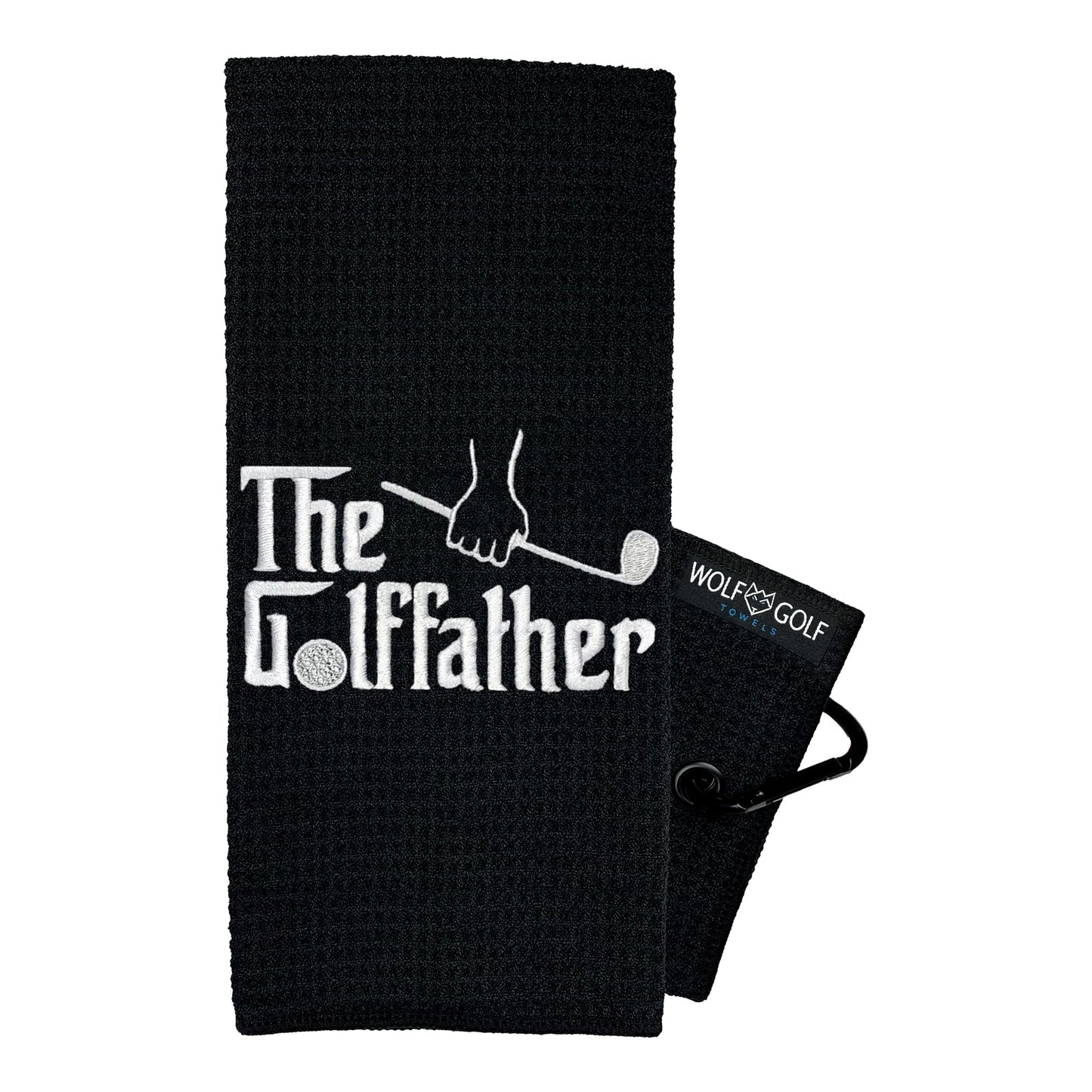 Wolf That's What I Do - Embroidered Funny Golf Towel - Men's Golf Accessory & Gift