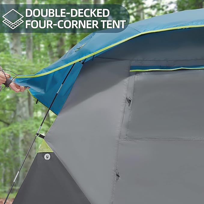 CAMEL CROWN Tents for Camping 4/8 Person Waterproof Quick Setup Folding Outdoor Backpacking Tents 4 People Family Hiking